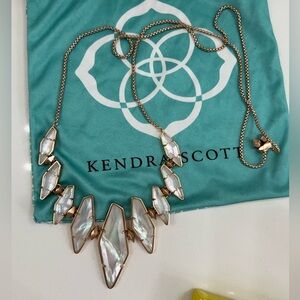 Kendra Scott rose gold necklace